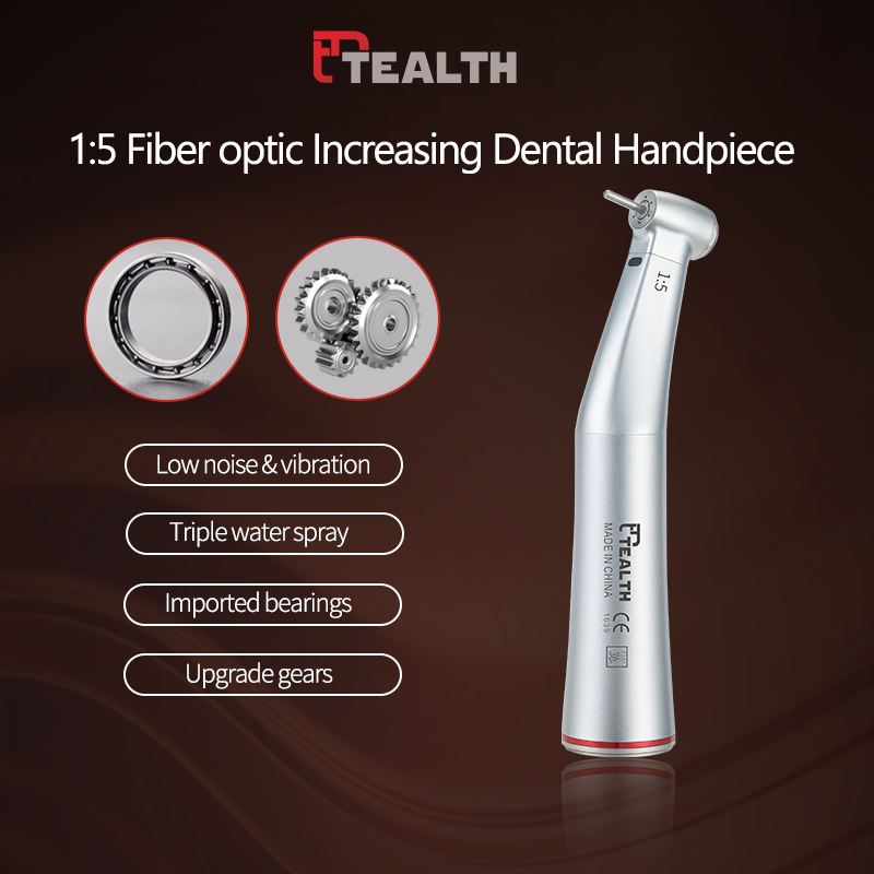 Electric Micromotor and Contra Angle Kit 1:5 Fiber Optic Model : DIL-20C (Tealth)