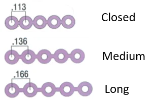 Power Chain Closed / Medium (Continues) / Long  ISO/CE/FDA (Jiscop – Korea)