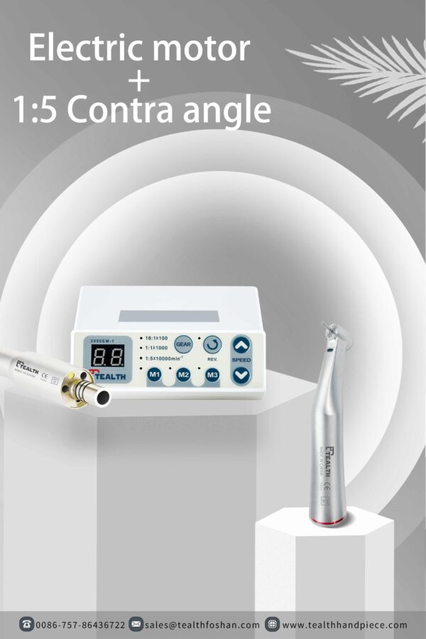 Fiber optic 1:5 increase speed contra angle Handpiece Model: I05F-01C (Tealth)