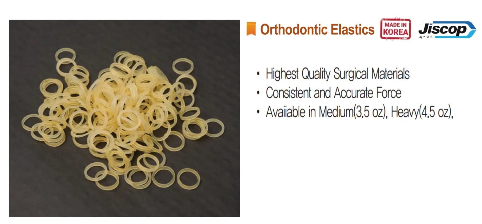 DENTAL ELASTIC BAND 100EA ISO/CE/FDA (Jiscop - Korea)