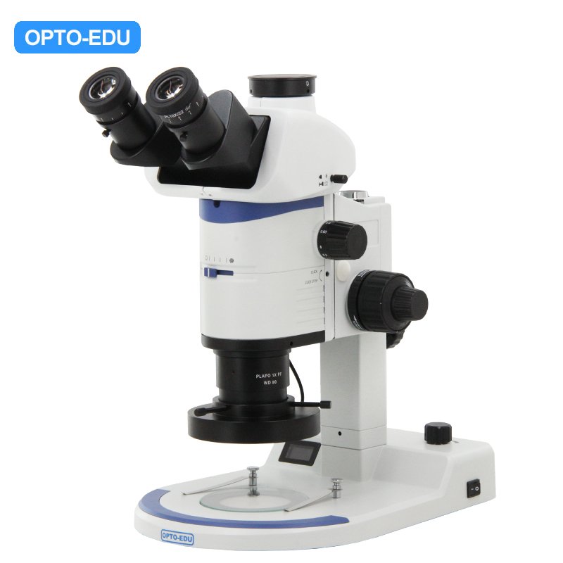 Zoom Stereo Microscope Parallel , 0.63x~8x, 1:12.5, APO, Upper & Bottom Light Model : A23.0910-B1