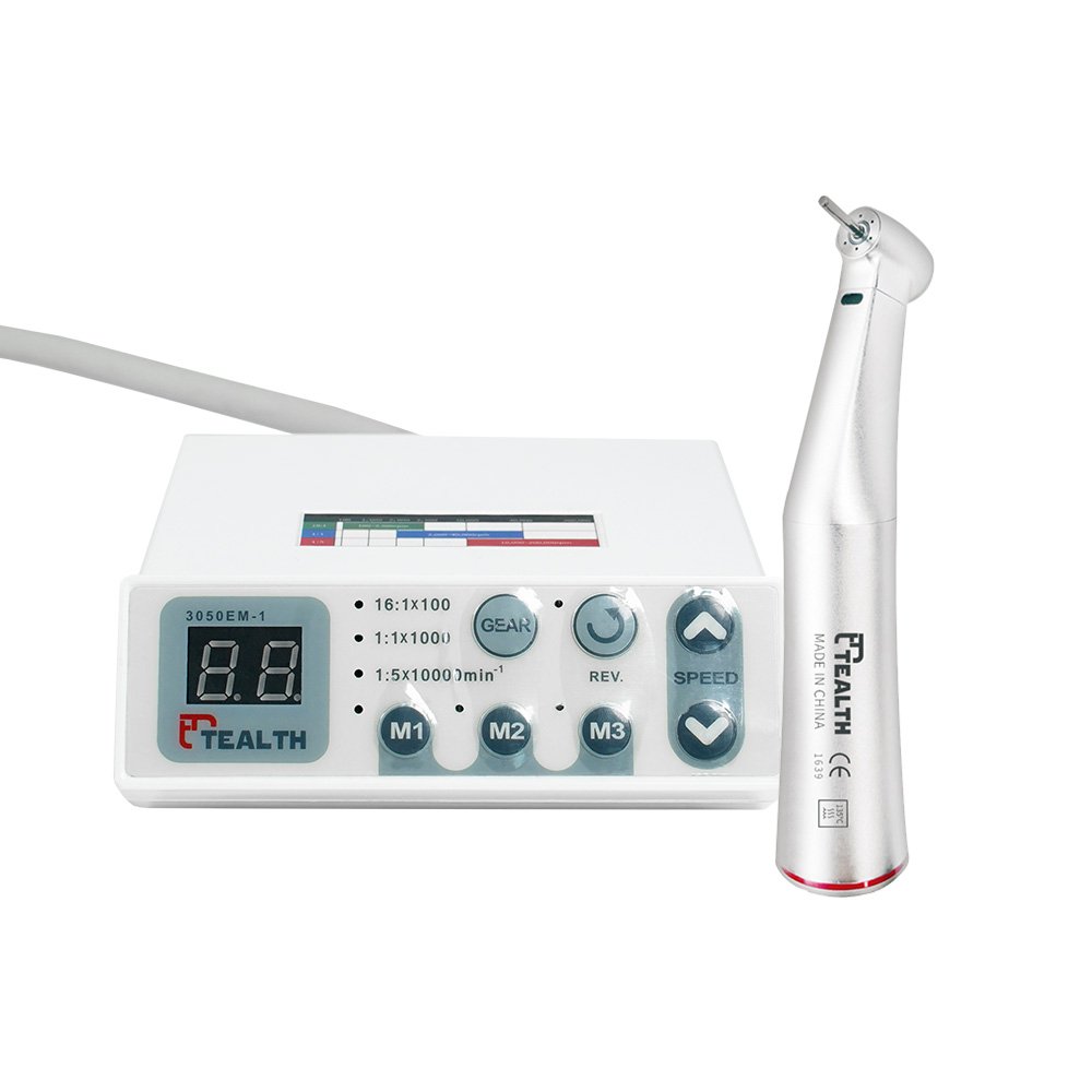 Electric Micromotor and Contra Angle Kit 1:5 Fiber Optic Model : DIL-20C (Tealth)