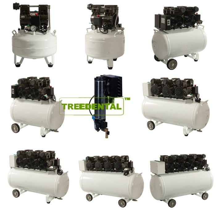 Dental Noiseless Oil Free  Air Compressor, With Condensing Air Dryer ISO/CE/FDA