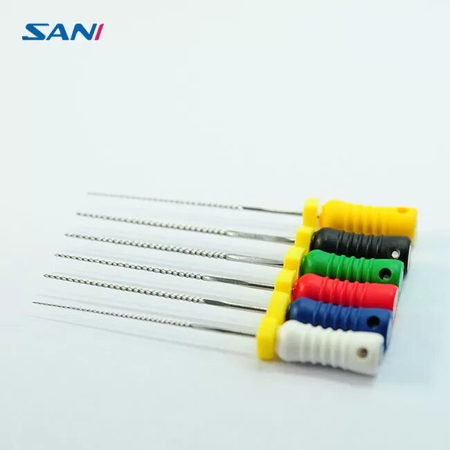 Dental K Files Hand Use Root Canal Manual Files NITI & SS ISO/CE/FDA Approved (Sani Dental)