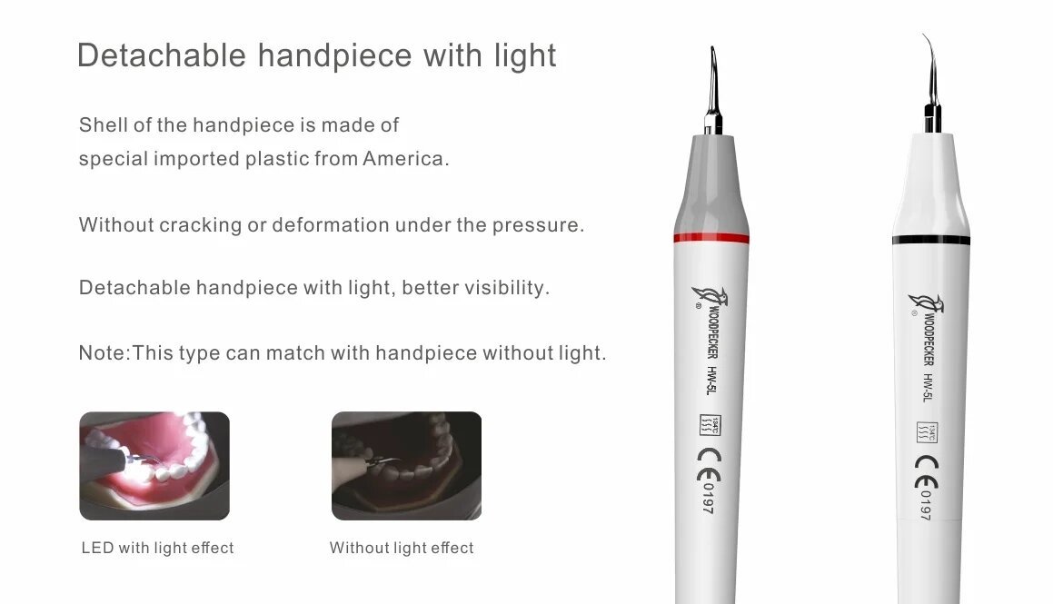 Woodpecker Ultrasonic Scaler Model : UDS P LED ISO/CE/FDA Approved ( Woodpecker) - Image 3